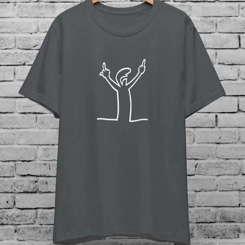 Angry La Linea Cotton T-Shirt