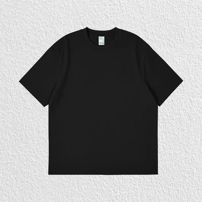 Pure Solid Color 260g Heavy Cotton T-shirt