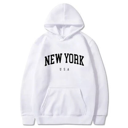 New York U.S.A City Loose Casual Hoodies (UNISEX)