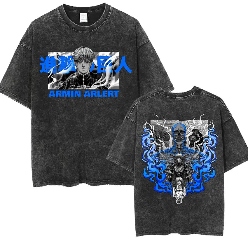 Mikasa Ackerman Eren Jaeger Wings of Freedom Cotton T-shirts