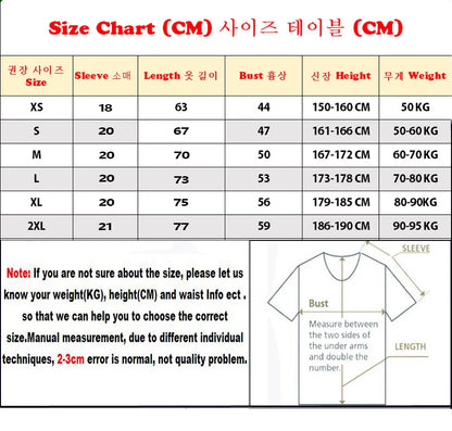 Korean Style Cotton O-Neck T-shirt