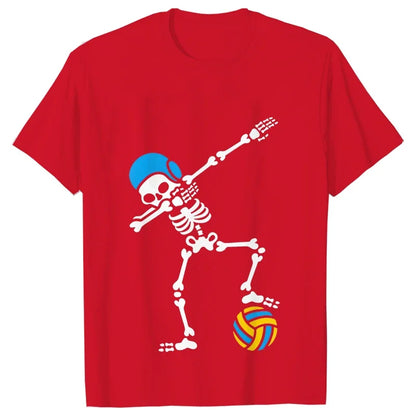 Halloween Skeleton Water Polo Swim Streetwear T-shirt