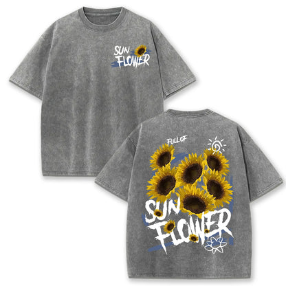Lift Is Good Beautiful Sunflower Print T Shirts