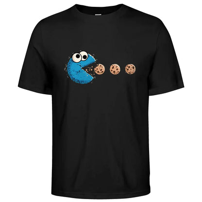 Funny NomNom-Cookie Cotton Casual T Shirt