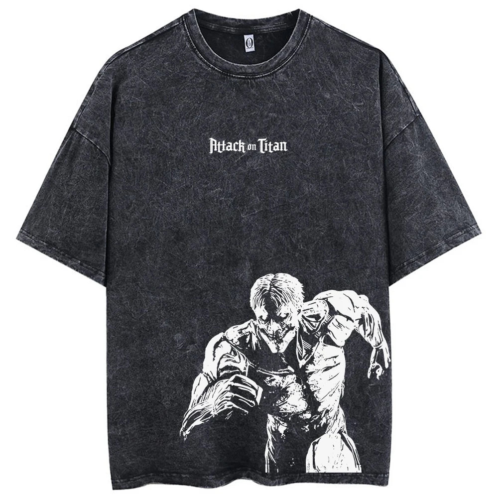 Anime Attack On Titan Cotton Oversize Tshirt