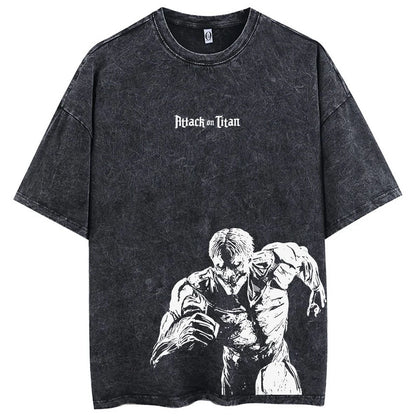 Anime Attack On Titan Cotton Oversize Tshirt