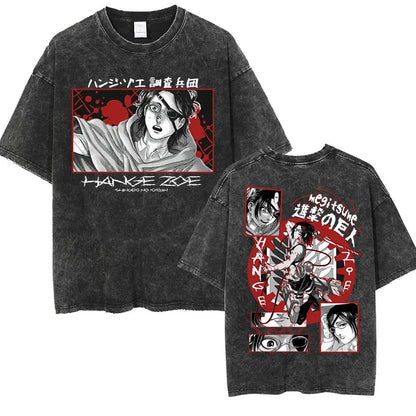Mikasa Ackerman Eren Jaeger Wings of Freedom Cotton T-shirts