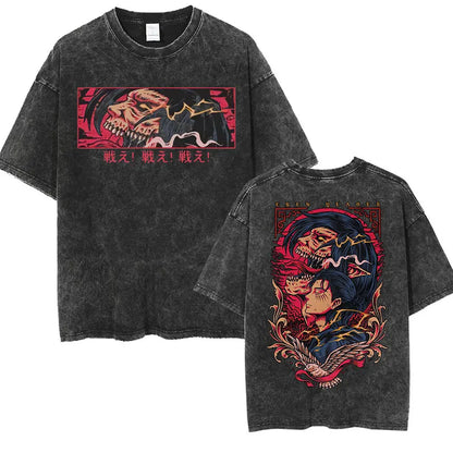Mikasa Ackerman Eren Jaeger Wings of Freedom Cotton T-shirts