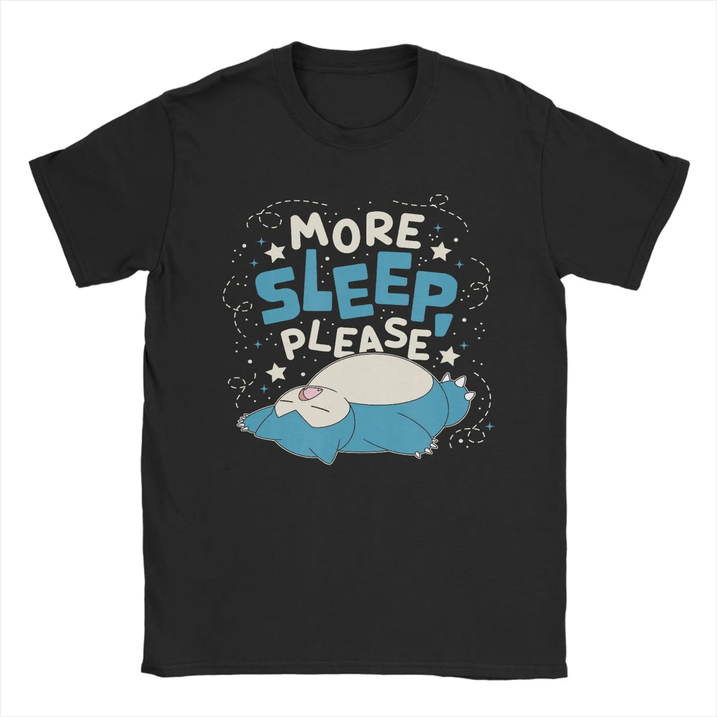 Pokémon Anime Nope Not Today Snorlax Printed T-shirt