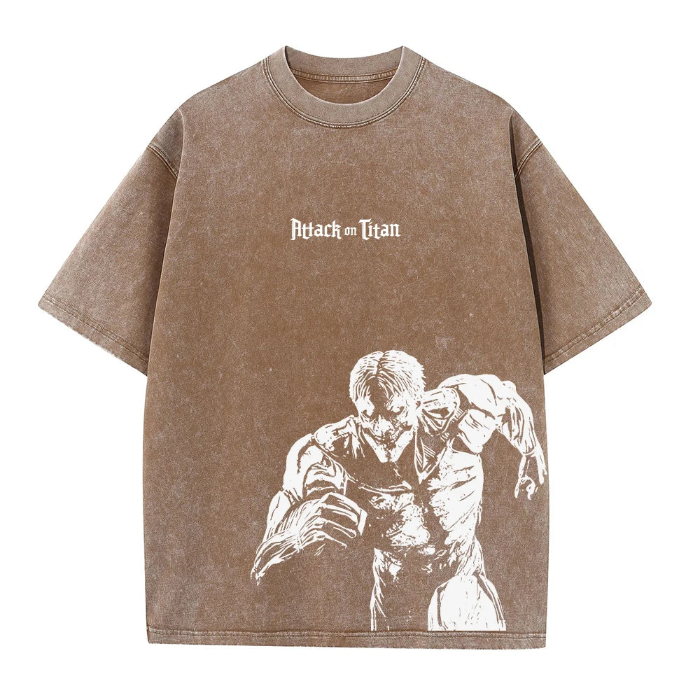 Anime Attack On Titan Cotton Oversize Tshirt