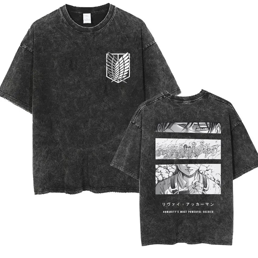 Mikasa Ackerman Eren Jaeger Wings of Freedom Cotton T-shirts