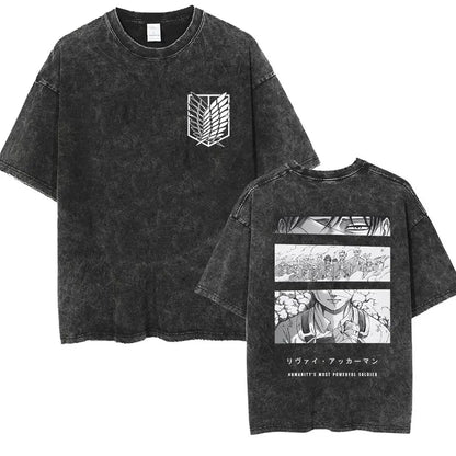 Mikasa Ackerman Eren Jaeger Wings of Freedom Cotton T-shirts