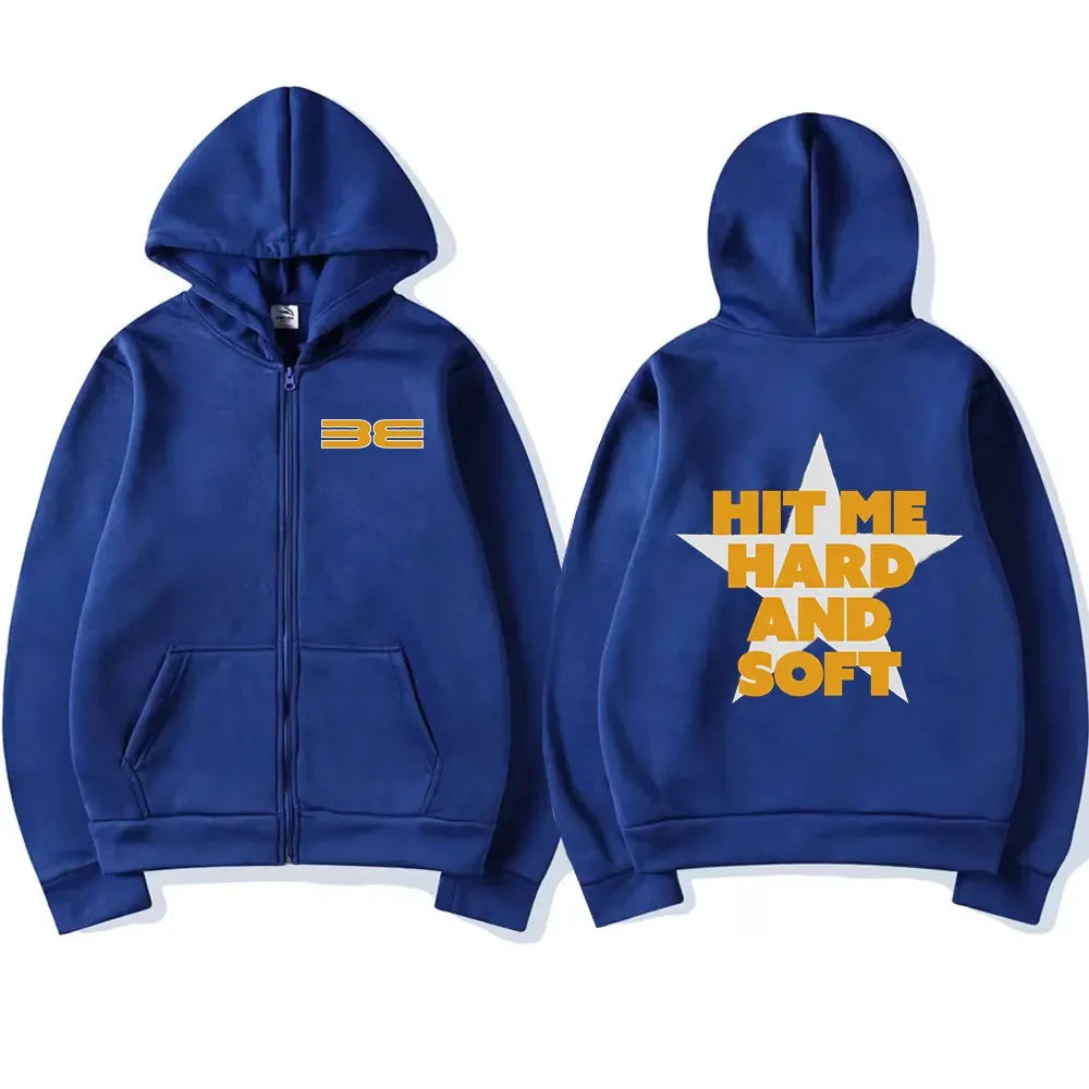 Hit Me Hard and Soft 2025 Tour Zip Up Sweatshirts (Unisex)