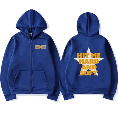 Hit Me Hard and Soft 2025 Tour Zip Up Sweatshirts (Unisex)
