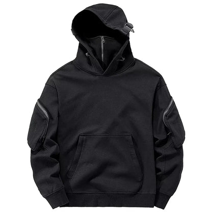 Dark Souls Cyberpunk Hoodies High Neck Mask Windproof Pullovers