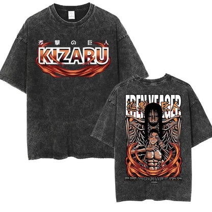 Mikasa Ackerman Eren Jaeger Wings of Freedom Cotton T-shirts
