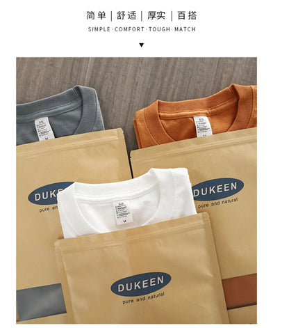 Dukeen 280g Oversized Heavyweight Cotton Solid Color T Shirt