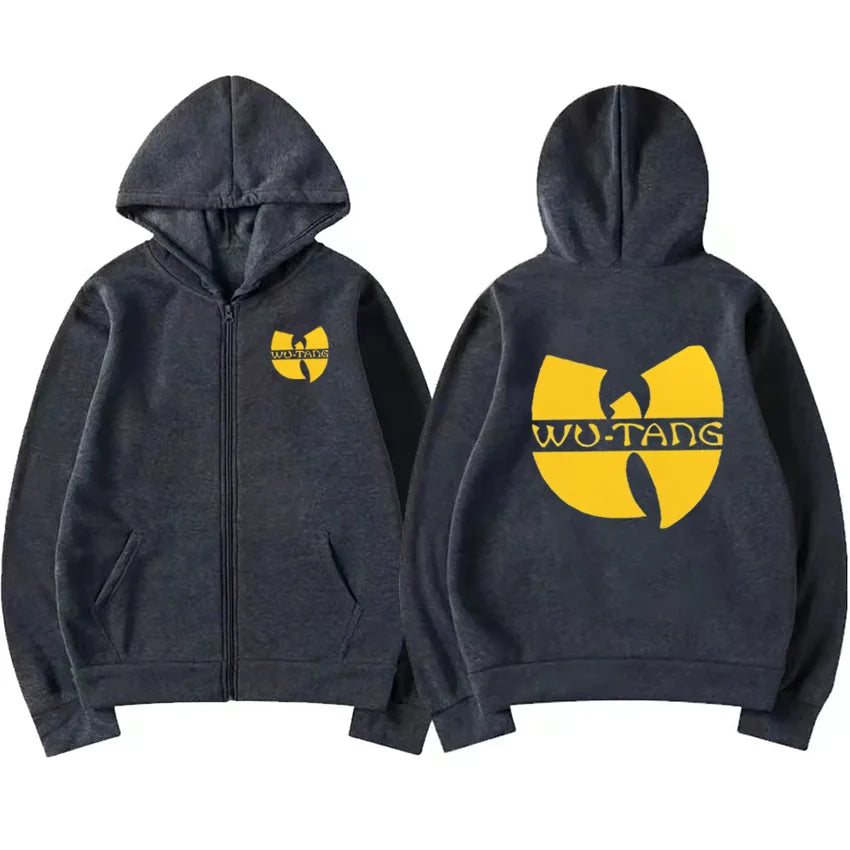 Hip Hop Wu Clan T-tangs Graphics Hoodie Zip Up