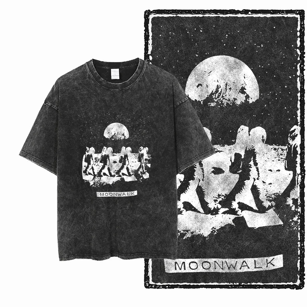 ASTRONAUT SPACE THEMES Printed Cotton Big Size T Shirt
