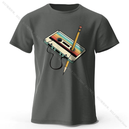 Cotton Printed T-Shirt, Soft Round Neck Tee