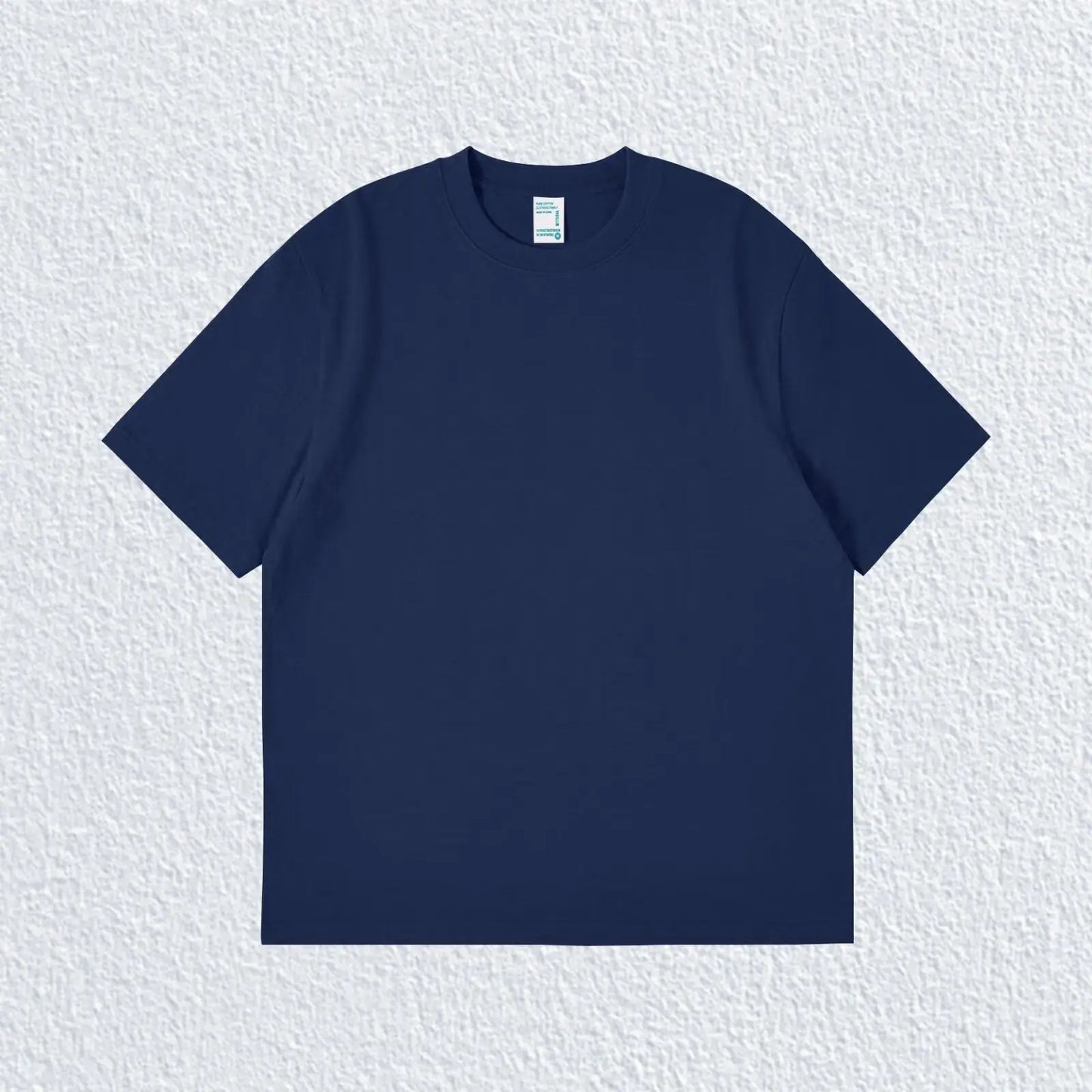 Pure Solid Color 260g Heavy Cotton T-shirt