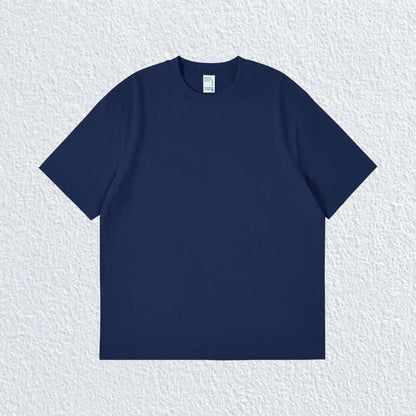 Pure Solid Color 260g Heavy Cotton T-shirt
