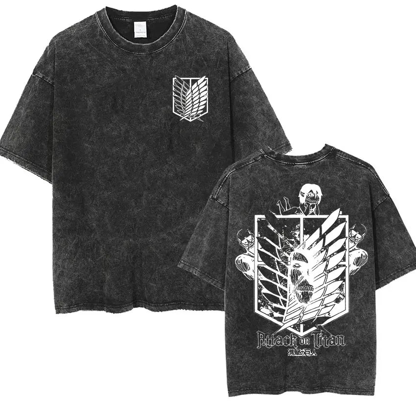 Mikasa Ackerman Eren Jaeger Wings of Freedom Cotton T-shirts