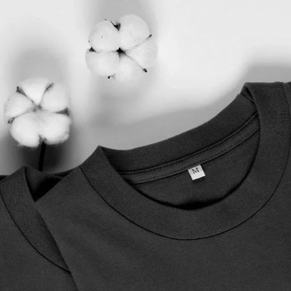 American Retro Pattern Casual Loose Cotton T-shirt