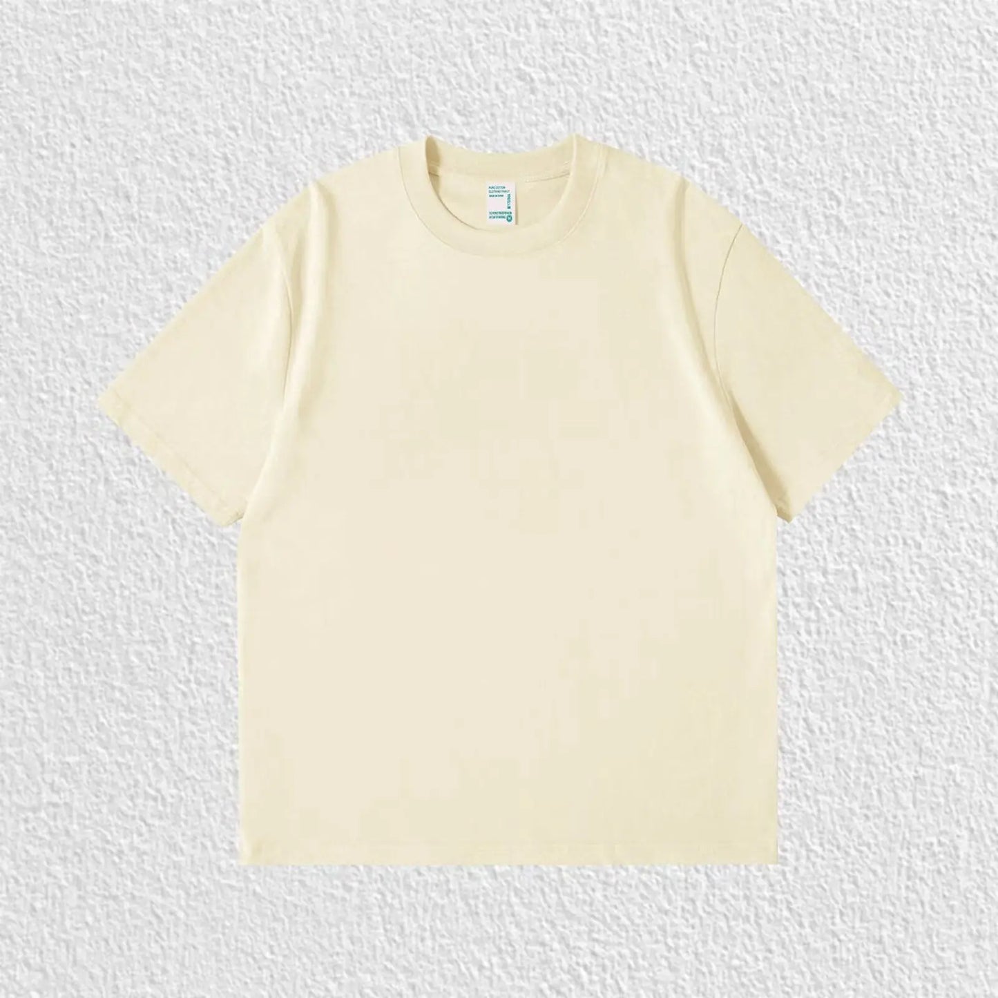 Pure Solid Color 260g Heavy Cotton T-shirt