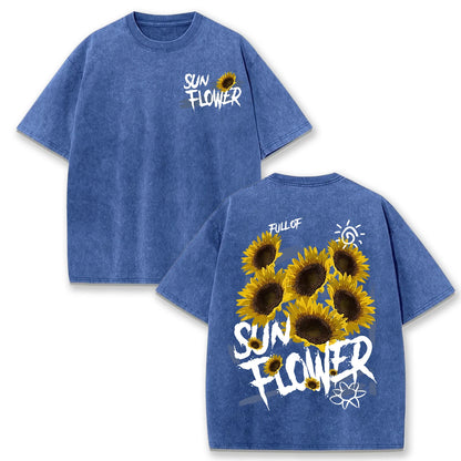Lift Is Good Beautiful Sunflower Print T Shirts